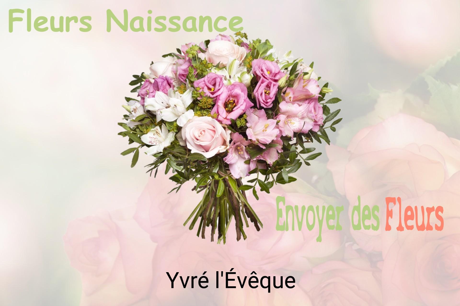 Bouquet de fleurs de naissance livré à Yvré-l'Évêque